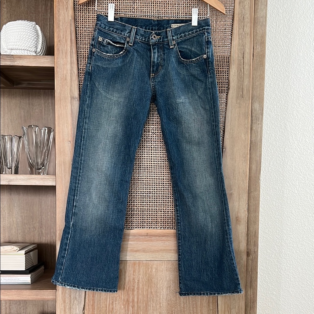 Chip & Pepper Blue Straight Bootcut Jeans with Classic Fading Petite